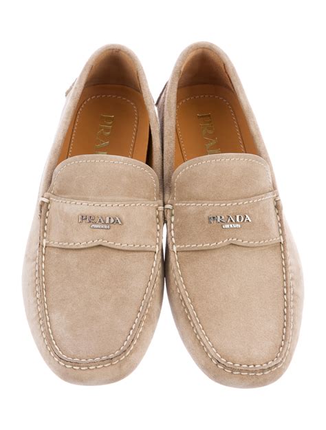 prada suede shoes uk|Prada suede loafer.